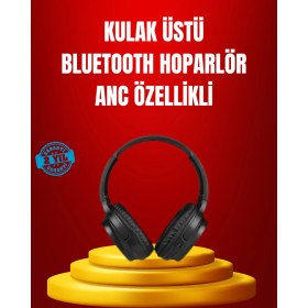 Resim Techno Stock Geniş Frekans Aralıklı Bluetooth Kulak Üstü Kulaklık 