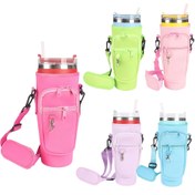 Resim 1 adet 40oz Ayarlanabilir Kayışlı İzoleli Bardak, Neopren Malzeme, Anahtar Tutucu, Çok Renk Seçeneği - Okul, Açık Hava, Tırmanma, Ev, Yurt için İdeal - Sevgililer Günü, Paskalya, Anneler Günü, Bağımsızlık Günü, Açık Hava Hidrasyonu için Mükemmel Hediye | Eğlenceli Aksesuar | Dayanıklı İzolasyon 