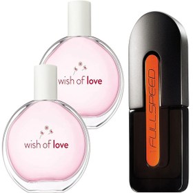Resim Avon Full Speed Erkek Parfüm Ve 2 Adet Wish Of Love Kadın Parfüö Edt 50 Ml Parfüm Paketi 