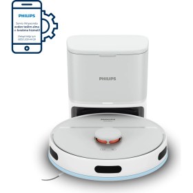 Resim Philips 2000 Serisi Islak Kuru Moplu İstasyonlu Robot Süpürge, HomeRun Uygulaması, LDS Radar Navigasyon, Beyaz, XU2100/20 