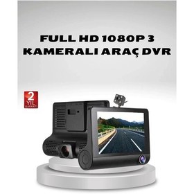 Resim Znv Zenvia Mey İthalat Araç Kamerası 3 Lü Full Hd Dvr 1080p Gece Görüşlü Ve G-sensörlü Znv2025 Cmn 