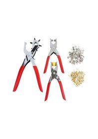 Resim Kemer Perçin Kuş Gözü Çıt Çıt Delme Ve Çakım Seti 3 L Ü Set 