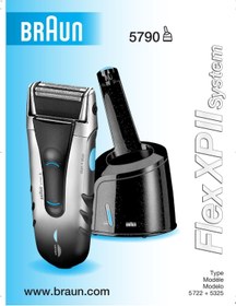 Resim Braun 5790 Flex XP II System Tıraş makinesi Gümüş/Siyah 
