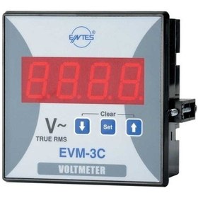Resim Entes Evm 3c 96 Alarm Kontaklı Voltmetre 