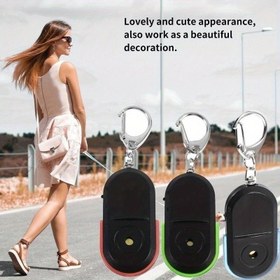 Resim LED Işıklı ile 1 Adet Anahtar Bulucu, İşıklı ve Düğme Kontrolü Anahtar Zinciri - Pil Güçlü, Demir & ABS Malzeme, Kablosuz İşlevsiz, Düğme Pili Dahil 