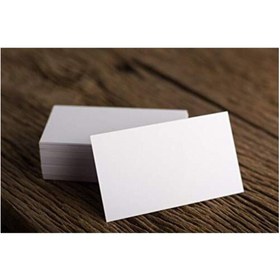 Resim AKILLICA Baskısız Boş Kartvizit Boy 100 Adet 5x8 cm 300 gr Kalın Mat Kuşe Kağıdı 