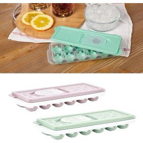 Resim CetKing 2 Adet Silikon Tabanlı Buzluk, 12'li Buz Kalıbı, Buz Kalıbı, Pratik ve Esnek Silikon Tabanlı Buzluk Seti - Içeceklerinizi Serin Tutun! 