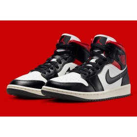 Resim Nike Erkek Air Jordan 1 Mid Gym Red Panda 