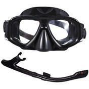 Resim Ranyeek Yetişkinler İçin Anti-sis Tam Kuru Dalış Seti - Ayarlanabilir Silikon Başlıklı Siyah 