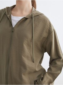 Resim LC Waikiki Kapüşonlu Oversize Kadın Tunik 