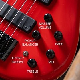 Resim Cort C4 DELUXE CBL Bas Gitar | 4 Telli Aktif - Şeker Mavisi 