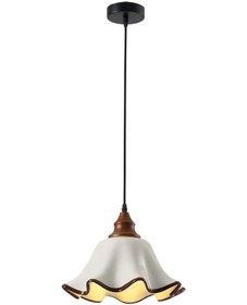 Resim Albie Seramik Tekli Modern Koridor, Mutfak Sarkıt Avize Krem 