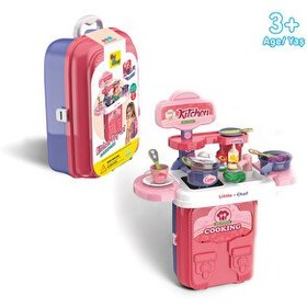 Resim Ogi Mogi Toys Mutfak Oyun Seti 2’si 1 Arada Taşınabilir Sırt Çantası 