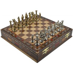 Resim Gifthome Metal Satranç Takımı-seti büyük ingiliz parlak Ve Sandık 