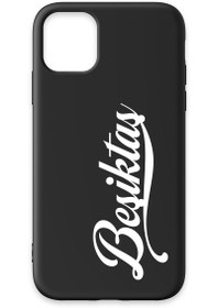 Resim Beşiktaş El Yazılı Siyah Telefon Kılıfı - iPhone 11 