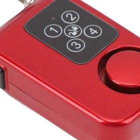 Resim Ausla "Bisiklet Alarm Kilidi, 4 Haneli Şifreli Bisiklet Alarm Kilidi Uzaktan Kumandalı Çelik Tel Anti Hırsızlık Güvenlik Zinciri Motosiklet Ev Mağaza" 