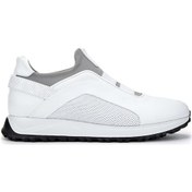 Resim Tamer Tanca Erkek Hakiki Deri Beyaz Casual Ayakkabı 383 6094 Erk Ayk Y24 Beyaz Slvr Beyaz 