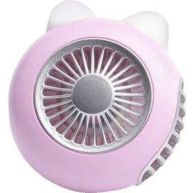 Resim Lordnino SBF003 USB Şarj Taşınabilir Elektrik Fan (Pembe)(Yurt Dışından) 