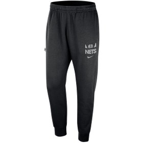 Resim Brooklyn Nets Club Erkek Siyah Basketbol Eşofman Altı FZ7787-010 