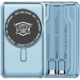 Resim Buff BP11 10000mAh Magsafe Dijital Ekranlı Powerbank Mavi 