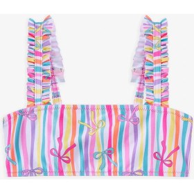 Resim Penti Renkli Kız Çocuk Ribbon Bandeau Bikini Takımı 