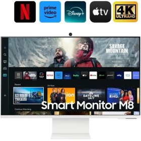 Resim Samsung M8 32" Inç, UHD, 3840 x 2160, 4k, 4ms 60Hz, HDR10, Akıllı Monitör | Kameralı Akıllı Hepsi Birarada | Smart TV Uygulamaları | Onerous Marka Hediye 