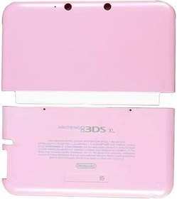 Resim Pembe Renk 3DSXL Ekstra Konut Case Kabukları Üst/Alt Kapak Plakası Değiştirme, Eski Büyük 3DS XL/LL 3DSLL El Konsolları, ABD Edition Üst/Alt Ön Kapak Kapak Plakası 2 ADET Set 