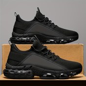 Resim AOPLUS Erkek Nefes Alabilen Koşu Ayakkabıları - Hafif Yol Eğitimi Sneaker'ları, Siyah Beyaz Şeritli, Düşük Tasarım, Tüm Mevsim Konforu, Kauçuk Taban, Bağcıklı Kapatma Spor Salonu, Eğitimi ve Günlük Giyim İçin, Günlük Sneaker'lar | Şık Koşu Ayakkabıları | Nefes Alabilen Kumaş Üst, Koşu Ayakkabıları 