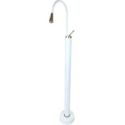 Resim Pure Concept Minimal Siyah Gold Yerden Bağlantılı Kolon Lavabo Armatürü 