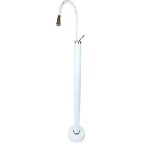 Resim Pure Concept Minimal Siyah Gold Yerden Bağlantılı Kolon Lavabo Armatürü 