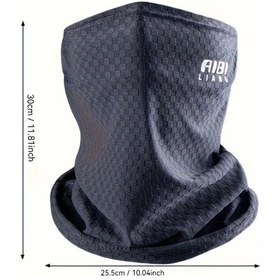 Resim Willowhaven Siyah Erkekler İçin Nefes Alabilir Yazlık Yüz Maskesi - Sürüş, Bisiklet, Balıkçılık, Outdoor Sporlar İçin 