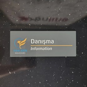 Resim Yönline Grey Logolu Kapı İsimlikleri Seti 