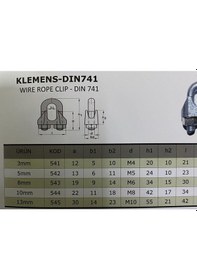 Resim Çelik Halat Klemensi 13 Mm 2’Li 