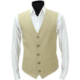 Resim Mentor Regalo Erkek Yelek V Yaka Bej 50595 