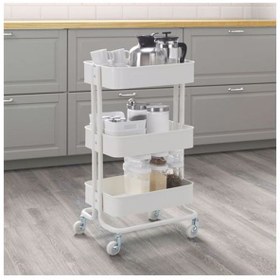 Resim IKEA Raskog Servis Arabası, Beyaz 