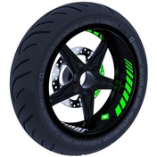Resim Gp Racing Floresan Yeşil İç Jant Şeridi Sticker Çınar Extreme 