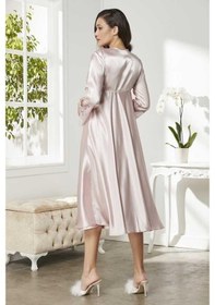 Resim Pierre Cardin Pudra 6'lı Full Güpür Gecelik Sabahlık Tk 6620 001 