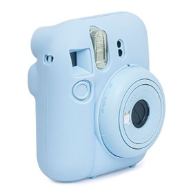 Resim Fujifilm Instax Mini 12 Makine Uyumlu Mavi Koruyucu Silikon Kılıf 