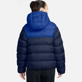 Resim Nike Nsw Tf Adp Puffer Colorblock Çocuk Kapüşonlu Mont 