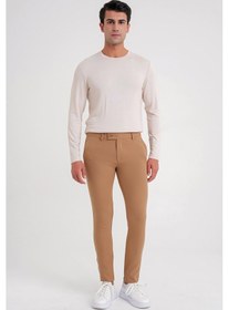 Resim Efor P 1088 Slim Fit Yan Cep Esnek Pamuklu Casual Camel Pantolon Camel 