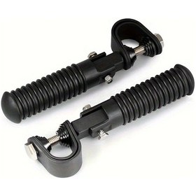 Resim Hightower Siyah Cnc Alüminyum Alaşım Ayarlanabilir Off-road Kick Starter - Katlanır Anti Kayar Ayaklık Çifti 
