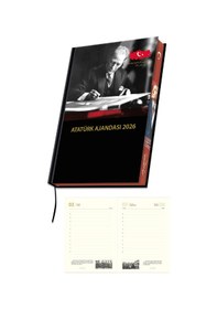 Resim 2026 Atatürk Ajanda Yıllık Atatürk Ajandası Kenar Boyalı 17x24 Cm Renksiz 