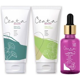 Resim C'enta Beauty Olgun Ciltler için Gündüz Kremi 50 ML + Gece Kremi 50 ML + Peptids Collagen Serum 30 ML 
