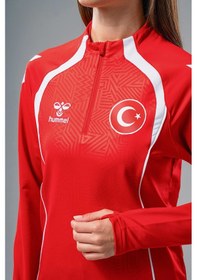 Resim Hummel Target Milli Takım Antrenman Eşofman Üstü Kırmızı 