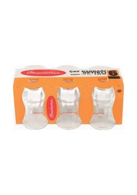 Resim Paşabahçe Optikli Çay Bardağı 6'lı 2 Adet Renkli 