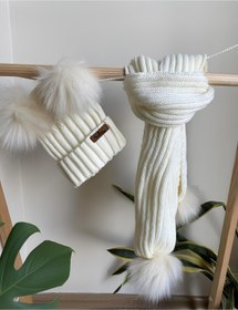 Resim Arden Bebek Atkı Bere Takımı 