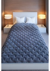 Resim Tek Kişilik Welsoft Yorgan - Çift Taraflı, Yumuşak, Hafif 160x 220cm Antrasit 