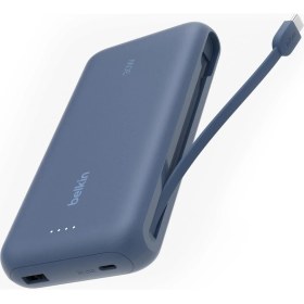 Resim Belkin Boostcharge Powerbank, 20K Entegre Kablolu Taşınabilir Güç Kaynağı, 30 W Güç Iletimli Hızlı Şarj, Usb-C, Mavi 