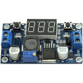 Resim Lm2596 Göstergeli Ayarlanabilir Voltaj Regülatör Kartı 