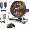 Resim Worx Wx095 20volt 2.0ah. Li-ion 242mm Profesyonel Hibrit Şantiye Fanı/vantilatör 